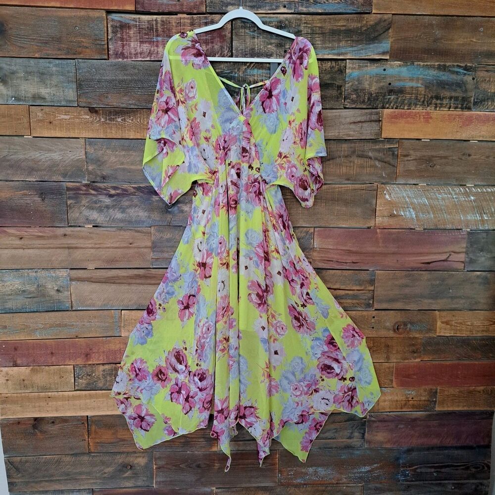 NWT - EN CREME Women’s Floral Dress Size Medium Fairycore Boho Revival‎ Festival